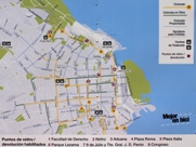 Buenos Aires biking rental map