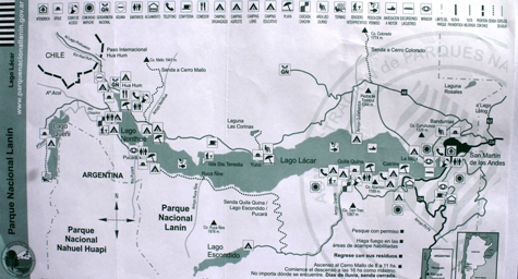 Map of San Martin de los Andes